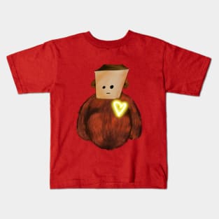 Teddy with a yellow heat Kids T-Shirt